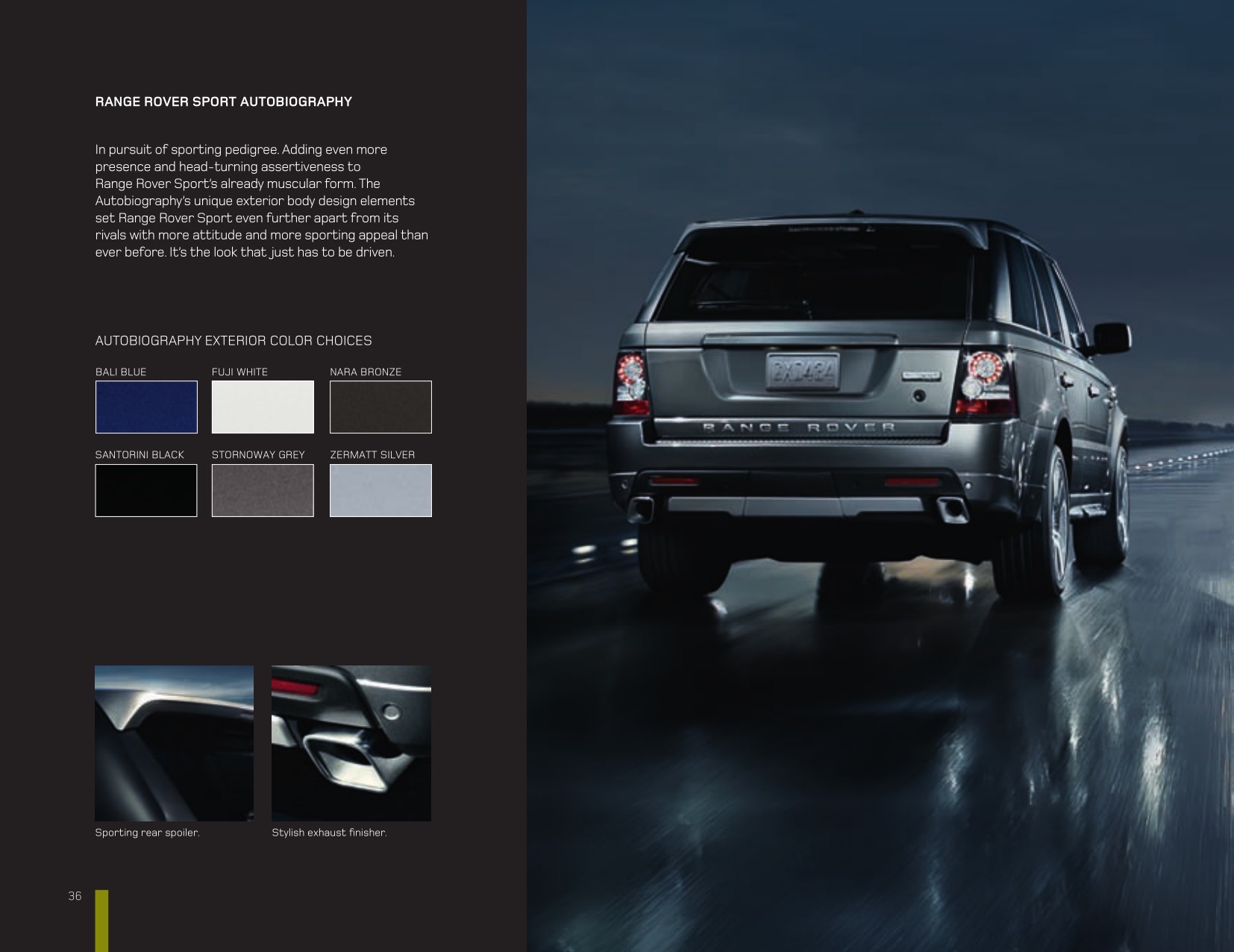 2011 Range Rover Sport Brochure Page 62